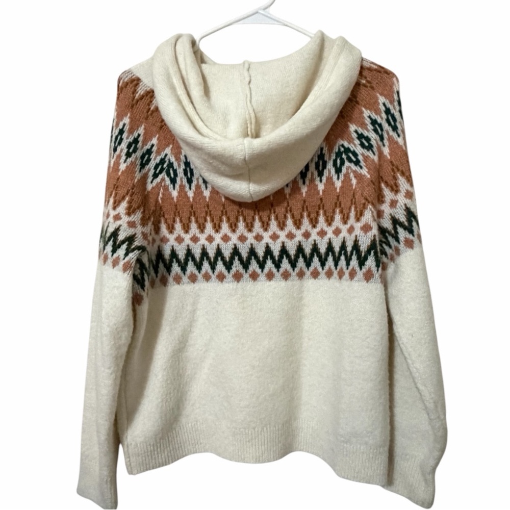 FRYE Women's Cozy Hooded Pullover Sweater Size Medium - Picture 2 of 5